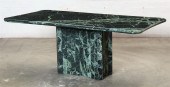 A MODERN VARIEGATED GREEN MARB