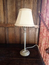 A MODERN WHITE METAL ELECTRIC