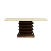 A MODERN 'ZIG ZAG' STONE TOP C