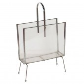 A MODERNIST ACRYLIC AND CHROME
