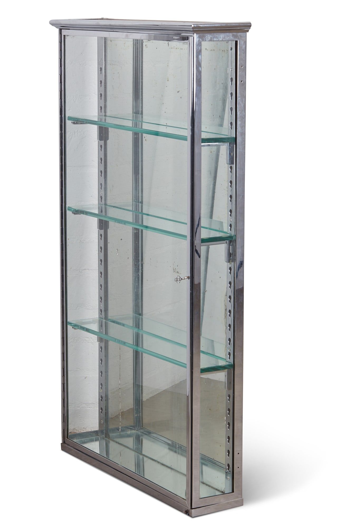 A MODERNIST CHROME AND GLASS