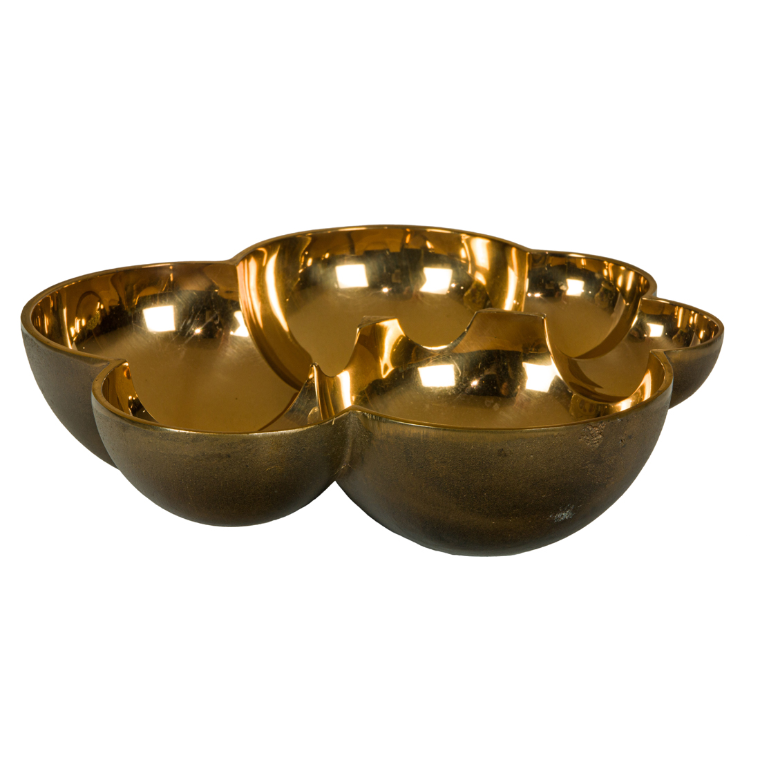 A MODERNIST GILT BRONZE BOWL A