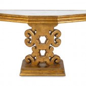 A Modernist Giltwood Mirror-To