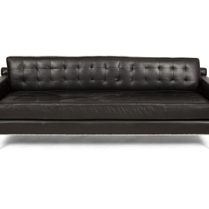 A Modernist Leather Sofa Height