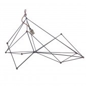 A MODERNIST METAL CAGE FORM PE