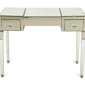 A Modernist Mirrored Vanity Table