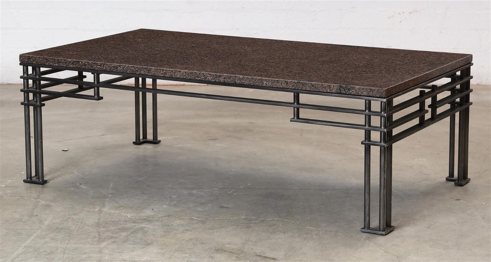 A MODERNIST PMETAL AND GRANITE