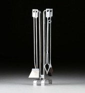 A MODERNIST POLISHED STAINLESS