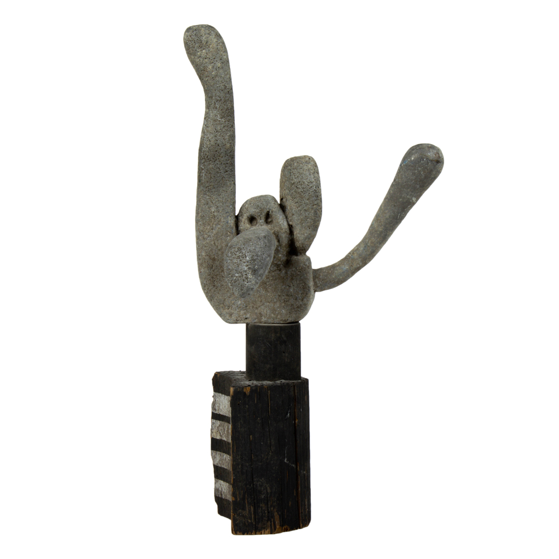 A MODERNIST STONE SCULPTURE ON