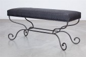 A MODERNIST WROUGHT IRON WINDO