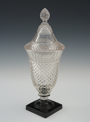 A Mold Blown Glass Covered Candy