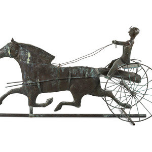 A Molded Copper and Zinc Horse