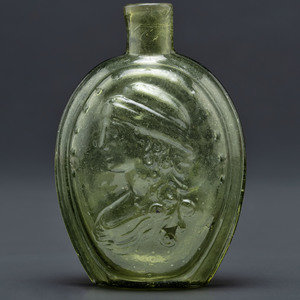 A Molded-Glass Flask in