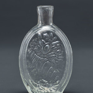 A Molded-Glass Pittsburg Flask in