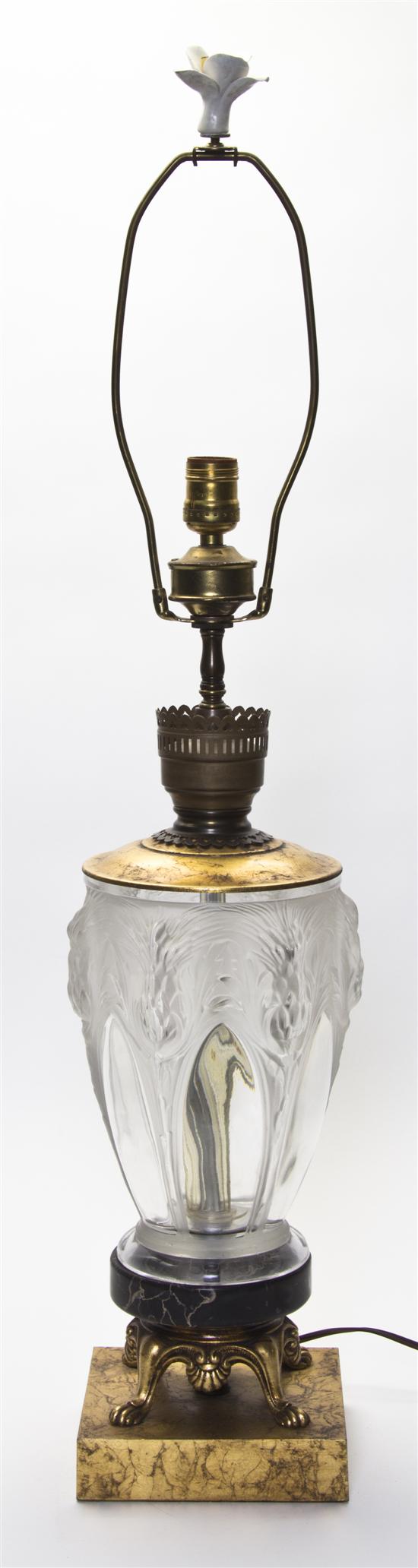 A Molded Glass Vase likely