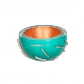 A MOLLY STONE CASED GLASS BOWL