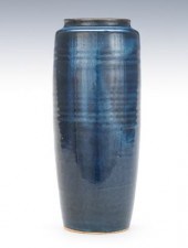 A Monochrome Blue Pottery Vase