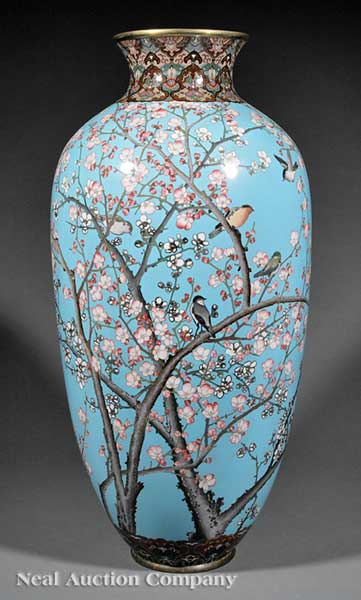 A Monumental Japanese Cloisonné