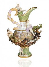 A MONUMENTAL MEISSEN PORCELAIN