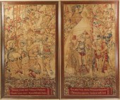 A Monumental Pair of Framed Ma
