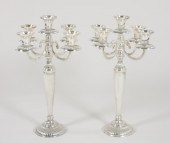 A Monumental Pair of Silver Pl