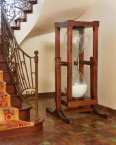 A MONUMENTAL ROTATING HOURGLAS