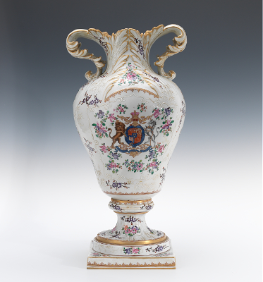A Monumental Samson Porcelain Urn