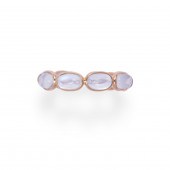 A MOONSTONE AND EIGHTEEN KARAT