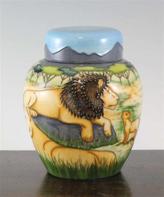 A Moorcroft 'Pride of Lions'