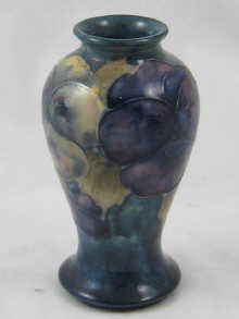 A Moorcroft vase with tube line