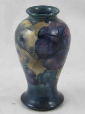 A Moorcroft vase with tube lin