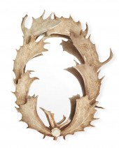 A MOOSE ANTLER MIRRORA moose a