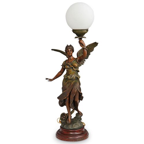 A. MOREAU STYLE FIGURAL SPELTER