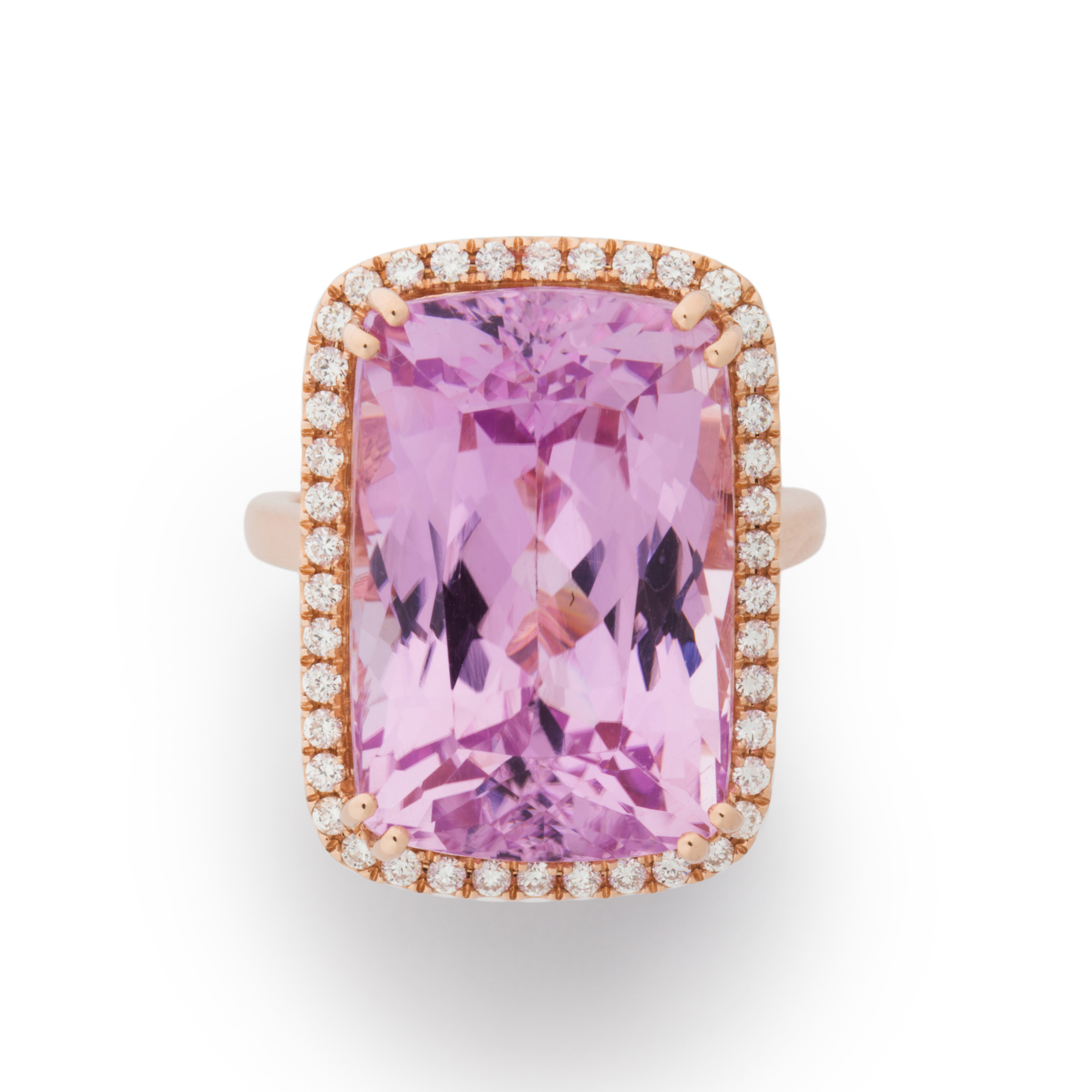 A MORGANITE, DIAMOND AND FOURTEEN