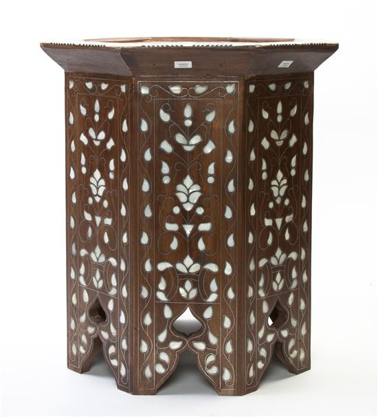 A Moroccan Bone Mother-of-Pearl and