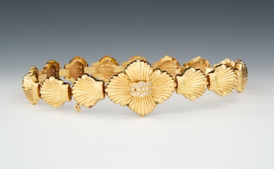 A Moroccan Gold Belt 14k yellow