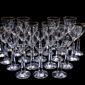A Moser Casanova Gold Glass