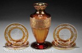 A Moser Enameled and Etched Am