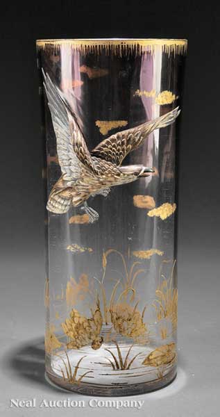 A Moser Sculpted Enameled