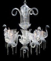 A MOST UNUSUAL CRYSTAL SWAN CH