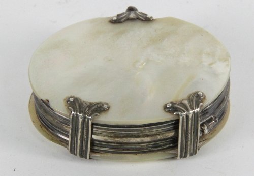 A mother-of-pearl cased