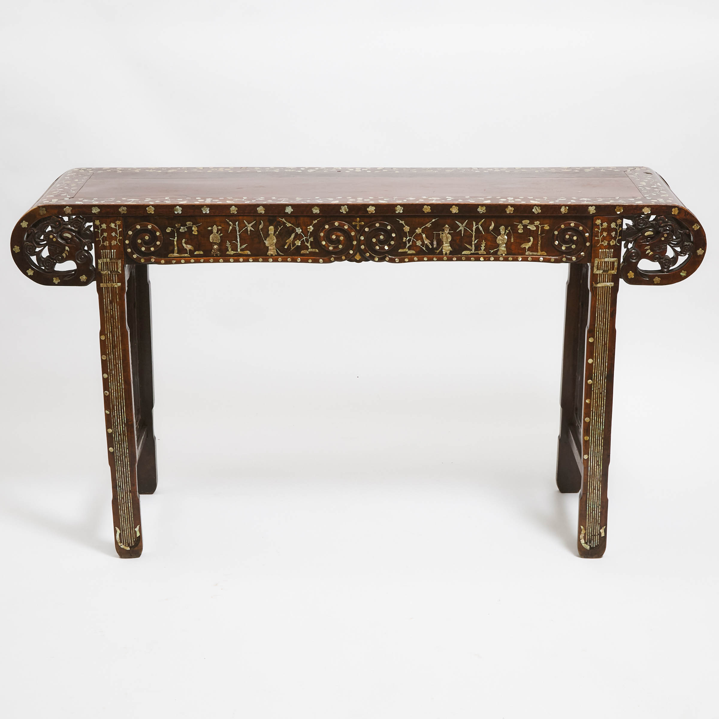 A Mother-of-Pearl Inlaid Rosewood