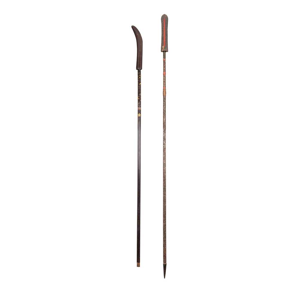 A MOUNTED NAGINATA (GLAIVE) AND A