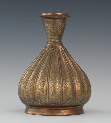 A Mughal Style Hookah Vase 19th