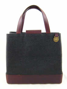 A Mulberry leather bag 26cm. across