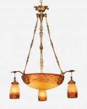 A MULLER FRèRES ART GLASS CHAN