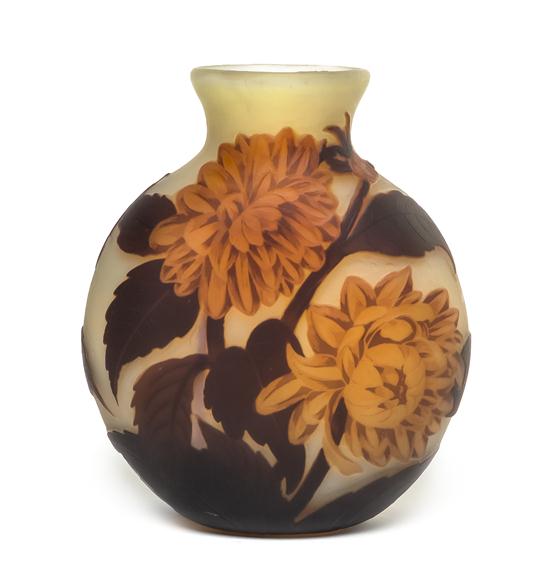 A Muller Freres Cameo Glass Vase of