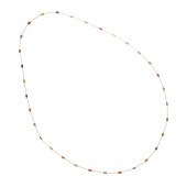 A MULTI-COLOR SAPPHIRE AND 18K