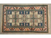 A multi colored oriental area