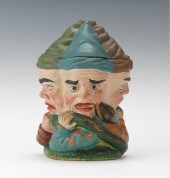 A Multi-Faced Figural Humidor